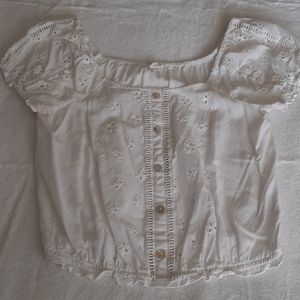 Cute white floral top